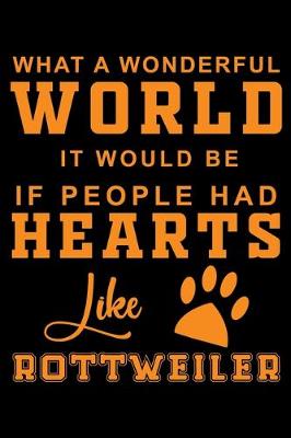 Book cover for What A Wonderful World It Would Be If People Had Hearts Like Rottweiler