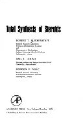 Cover of Total Synthesis of Steroids