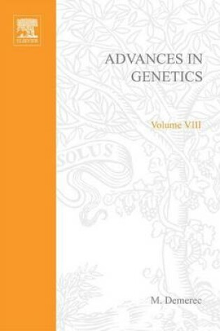 Cover of Advances in Genetics Volume 8