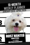 Book cover for 2019-2020 Weekly Planner - Most Wanted Maltese