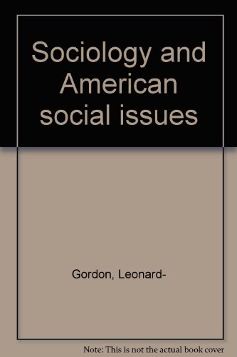 Book cover for Sociology and American Social Issues