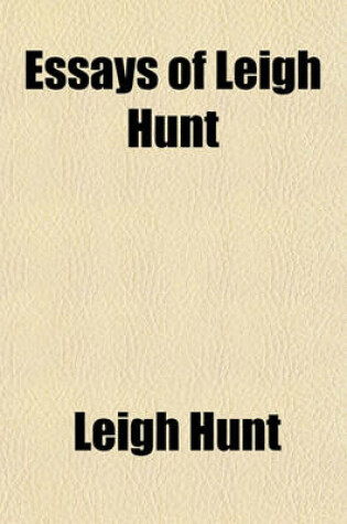 Cover of Essays of Leigh Hunt