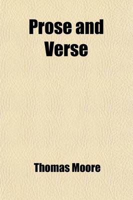 Book cover for Prose and Verse; Humorous, Satirical, and Sentimental