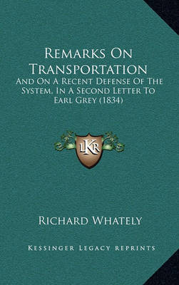 Book cover for Remarks on Transportation