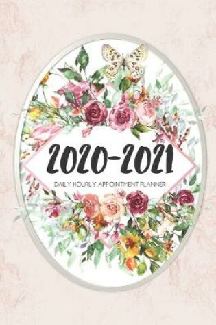 Cover of Daily Planner 2020-2021 Beige Marble Flower 15 Months Gratitude Hourly Appointment Calendar