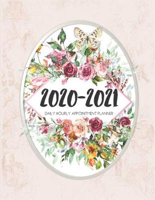 Book cover for Daily Planner 2020-2021 Beige Marble Flower 15 Months Gratitude Hourly Appointment Calendar