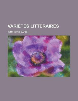 Book cover for Varietes Litteraires