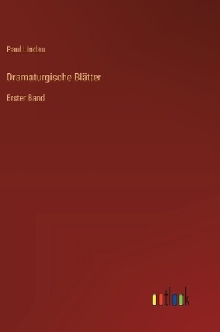 Cover of Dramaturgische Bl�tter