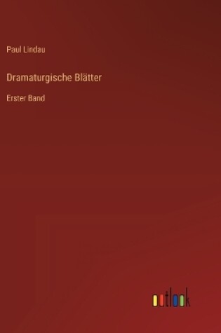 Cover of Dramaturgische Blätter