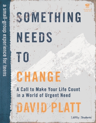 Book cover for Something Needs to Change Teen Leader Kit