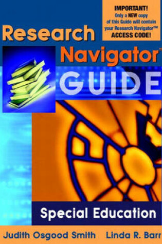 Cover of Research Navigator Guide for Special Education (Valuepack item only)