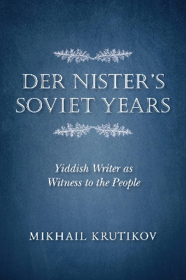 Book cover for Der Nister's Soviet Years