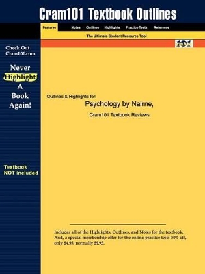 Book cover for Studyguide for Psychology by Nairne, ISBN 9780534605384