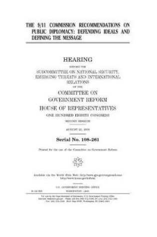 Cover of The 9/11 Commission recommendations on public diplomacy