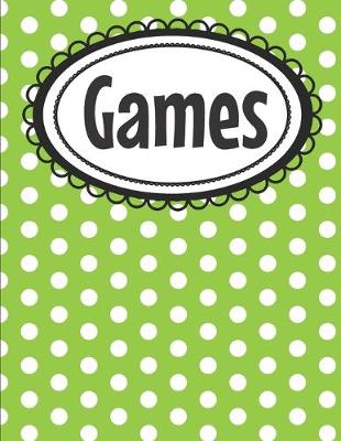 Book cover for Polka Dot Paper Games Activity Book for Kids