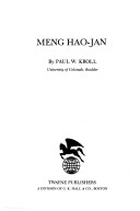 Book cover for Meng Hao-Jan