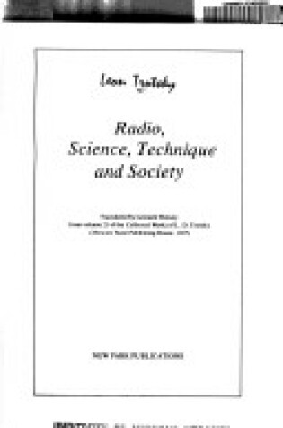 Cover of Radio, Science, Technique and Society