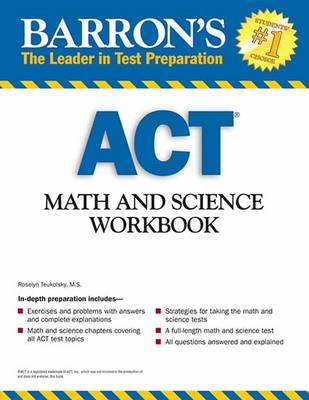 Book cover for ACT Math and Science Workbook
