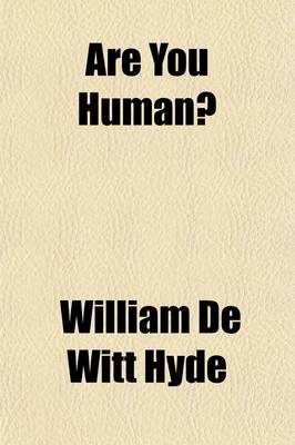 Book cover for Are You Human?