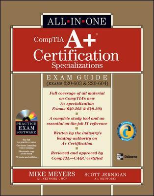 Cover of A+ Specializations Certification All-in-one Exam Guide
