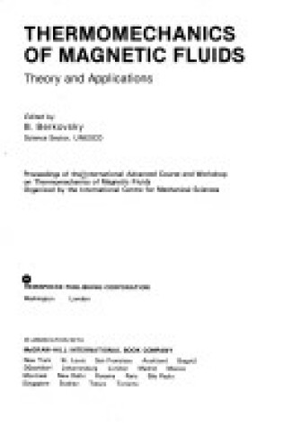 Cover of Thermomechanics of Magnetic Fluids