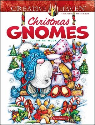 Book cover for Creative Haven Christmas Gnomes Coloring Book