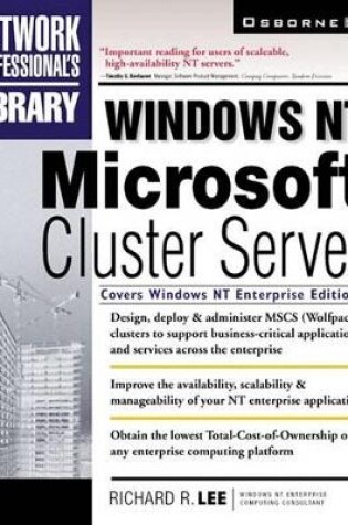 Cover of Windows NT Microsoft Cluster Server