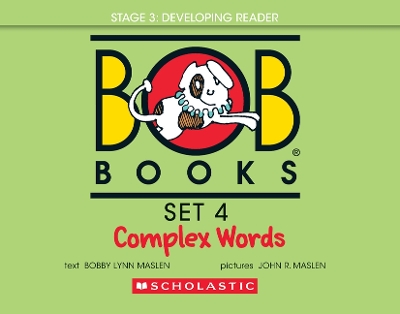 Book cover for Bob Books - Complex Words Hardcover Bind-Up Phonics, Ages 4 and Up, Kindergarten, First Grade (Stage 3: Developing Reader)