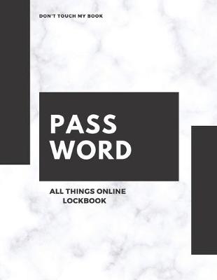 Book cover for Password All Things Online Lock Book