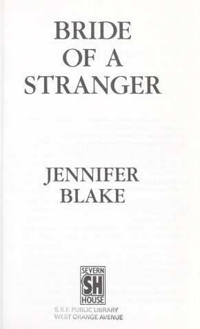 Book cover for Bride of a Stranger