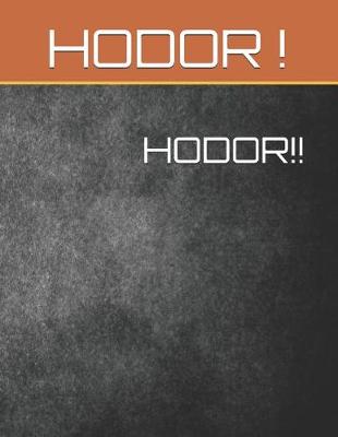 Cover of Hodor!!