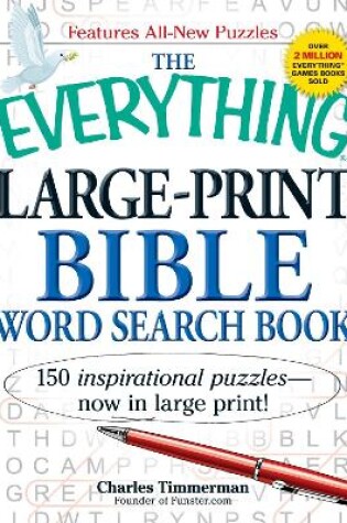 Cover of The Everything Large-Print Bible Word Search Book