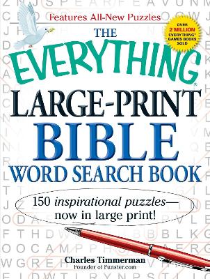 Cover of The Everything Large-Print Bible Word Search Book