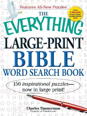 Cover of The Everything Large-Print Bible Word Search Book