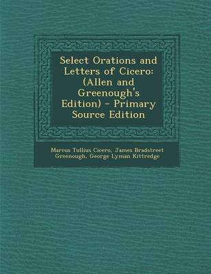 Book cover for Select Orations and Letters of Cicero