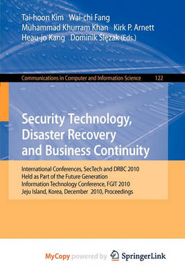 Cover of Security Technology, Disaster Recovery and Business Continuity