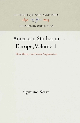 Book cover for American Studies in Europe, Volume 1