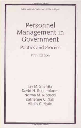 Book cover for Personnel Management in Government