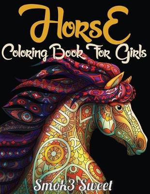 Book cover for Horse Coloring Book for Girls