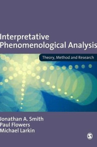 Cover of Interpretative Phenomenological Analysis