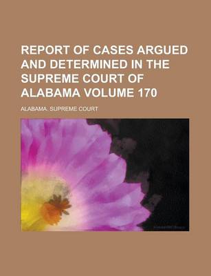 Book cover for Report of Cases Argued and Determined in the Supreme Court of Alabama (59)