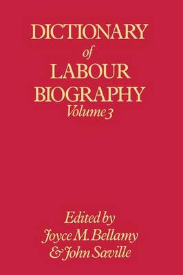 Book cover for Dictionary of Labour Biography