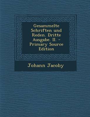 Book cover for Gesammelte Schriften Und Reden. Dritte Ausgabe. II.