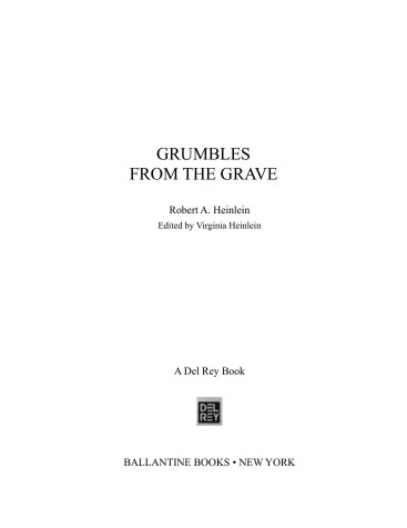 Book cover for Grumbles from the Grave