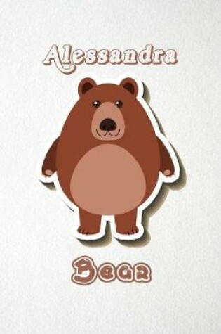 Cover of Alessandra Bear A5 Lined Notebook 110 Pages