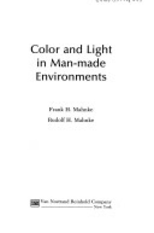 Cover of Colour and Light in Man-made Environments