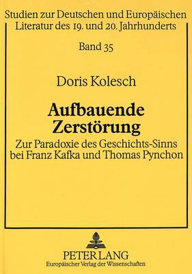 Book cover for Aufbauende Zerstoerung