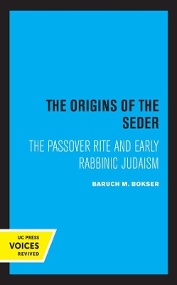 Book cover for The Origins of the Seder