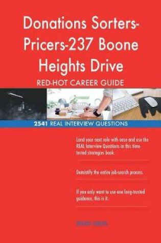 Cover of Donations Sorters-Pricers-237 Boone Heights Drive RED-HOT Career; 2541 REAL Inte
