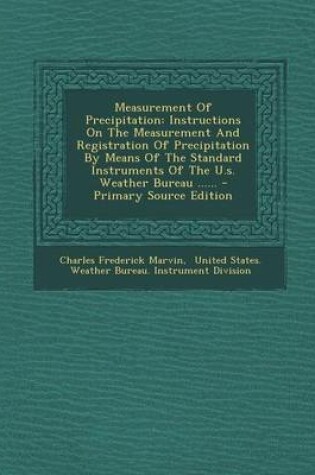 Cover of Measurement of Precipitation